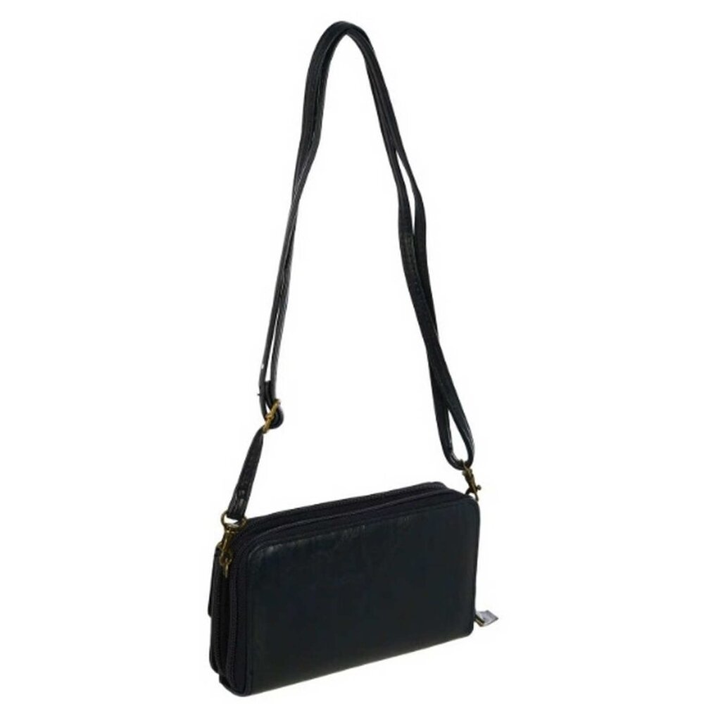 Bueno Solid Zip Around Organizer Wristlet Crossbody (10-AL) - Picture 3 of 10